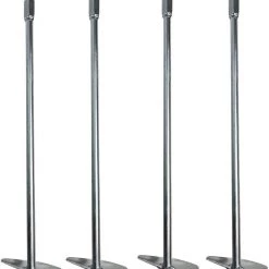 AshmanOnline Ashman 18 Inch Galvanized Ground Anchor Bolt (4 Pack) Ground Anchors