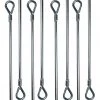AshmanOnline Ashman 18 Inch Galvanized Ground Anchor Bolt 8 Pack
