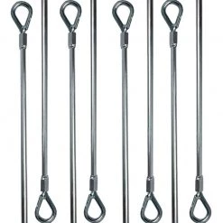 AshmanOnline Ashman 18 Inch Galvanized Ground Anchor Bolt 8 Pack