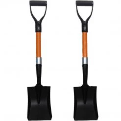 Ashman Garden Decor Sales 15 AshmanOnline Ashman Square Shovel (Medium) - (2 Pack), 27 Inches In Length With D-Cup Handle Square Shovel, Sturdy Build And Easy To Use, Material With Firm And Comfortable Durable Handle, Built To Last. Garden Tools