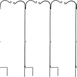 AshmanOnline Shepherd's Hooks Ashman Shepherds Hook 65 Inch Two Sided Shepherd Hook, 1/2 Inch Thick, Super Strong, Rust Resistant Steel Hook For Hanging Plant Baskets, 4 Pack 15 AshmanOnline Shepherd's Hooks Ashman Shepherds Hook 65 Inch Two Sided Shepherd Hook, 1/2 Inch Thick, Super Strong, Rust Resistant Steel Hook For Hanging Plant Baskets, 4 Pack