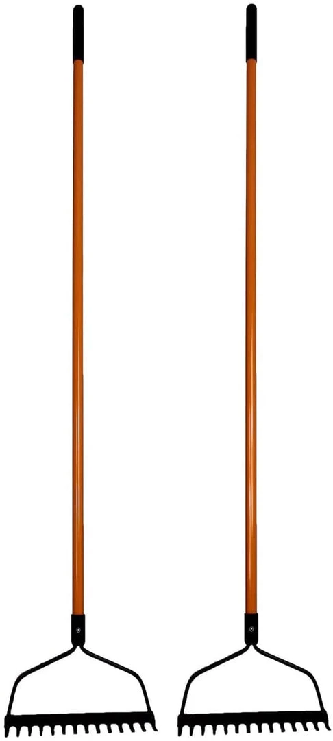 AshmanOnline Ashman Bow Rake (2 Pack) – Heavy Duty 56 Inch Fiberglass Handle, Equipped With Rubber Grip Handle For A Strong Hold When Working – Rust Resistant 3 AshmanOnline Ashman Bow Rake (2 Pack) – Heavy Duty 56 Inch Fiberglass Handle, Equipped With Rubber Grip Handle For A Strong Hold When Working – Rust Resistant