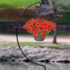 AshmanOnline Shepherd's Hooks Ashman Shepherd Hook Stand, Bird Cage Stand, Outdoor And Indoor Flower Basket, Patio Plant And Bird Feed Station Stand