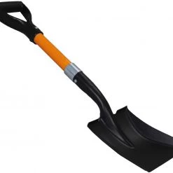 AshmanOnline Ashman Square Shovel (Medium) - (2 Pack), 27 Inches In Length With D-Cup Handle Square Shovel, Sturdy Build And Easy To Use, Material With Firm And Comfortable Durable Handle, Built To Last. Garden Tools