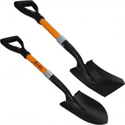 AshmanOnline Ashman 2 Various Assorted Round And Square Shovels (2 Pcs) – 27 Inches In Length With D-Cup Mini Handle Shovels, Sturdy Build And Easy To Use, Firm And Comfortable Durable Handle, Built To Last Garden Tools 14 AshmanOnline Ashman 2 Various Assorted Round And Square Shovels (2 Pcs) – 27 Inches In Length With D-Cup Mini Handle Shovels, Sturdy Build And Easy To Use, Firm And Comfortable Durable Handle, Built To Last Garden Tools