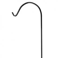 Ashman Garden Decor Ashman Black Shepherd Hook 92 Inch 500 Pack, 15MM Thick, Super Strong, Rust Resistant Steel Hook