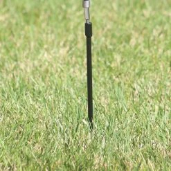 AshmanOnline Ashman Black Ground Anchor 15 Inches In Length And 2/5 Inch Diameter Ideal For Tents, Canopies, Car Ports, Swing Sets (4 Pack). Ground Anchors