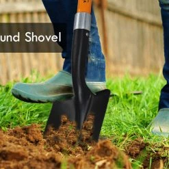Ashman Online Ashman Round Shovel (Medium) – (1 Pack) – 27 Inches Short Handle Round Shovel With D Handle Grip | Fiber Glass Handle With A Sturdy Blade. Garden Tools 20 Ashman Online Ashman Round Shovel (Medium) – (1 Pack) – 27 Inches Short Handle Round Shovel With D Handle Grip | Fiber Glass Handle With A Sturdy Blade. Garden Tools