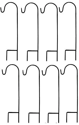 AshmanOnline Ashman Shepherd's 35 Inches Hooks, Black, Set Of 12 Made Of Premium Metal Metal For Hanging Bird Feeders. 11 AshmanOnline Ashman Shepherd's 35 Inches Hooks, Black, Set Of 12 Made Of Premium Metal Metal For Hanging Bird Feeders.