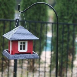 AshmanOnline Ashman Black Shepherd Hook 65 Inch, 1/2 Inch (12MM) Diameter, Super Strong, Rust Resistant Steel Hook For Hanging Plant Baskets, Bird Feeders And More