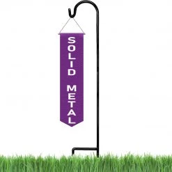 AshmanOnline Shepherd's Hooks Ashman Shepherd Hook 48 Inches, (2/5 Inch) 10 MM Thick, Super Strong Premium Metal And Rust Resistant Hook, Black