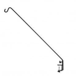 Ashman Garden Decor Ashman 49 Inch Deck Hook, Double Forged Solid Metal Single Piece Rod, Ideal For Bird Feeders, Plant Hangers, Coconut Shell Hanging Baskets. Deck Hooks