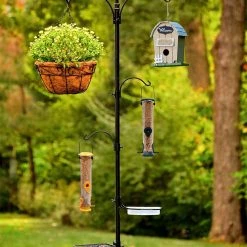AshmanOnline Premium Bird Feeding Station With 2 Bird Feeders Included For Outside - Multi Feeder Pole Stand Kit With 4 Hangers, Bird Bath And 5 Prong Base For Attracting Wild Birds - 22 Inch Wide X 92 Inch Tall. 14 AshmanOnline Premium Bird Feeding Station With 2 Bird Feeders Included For Outside - Multi Feeder Pole Stand Kit With 4 Hangers, Bird Bath And 5 Prong Base For Attracting Wild Birds - 22 Inch Wide X 92 Inch Tall.