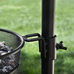 AshmanOnline Ashman Deluxe Bird Feeding Station (1 Pack) Bird Feeders For Outside - Multi Feeder Pole Stand Kit With 4 Hangers, Bird Bath And 3 Prong Base For Attracting Wild Birds - 22 Inch Wide X 92 Inch Tall.