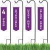 AshmanOnline Ashman Adjustable Shepherd's Hooks, 35 Inches Black, Set Of 4 Made Of Premium Metal For Hanging Solar Lights, Bird Feeders, Flower Basket, Lanterns.