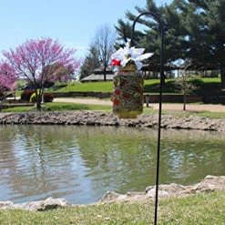 AshmanOnline Shepherd's Hooks Ashman Shepherd Hook 48 Inches, (2/5 Inch) 10 MM Thick, Super Strong Premium Metal And Rust Resistant Hook, Black