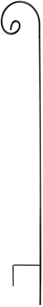 AshmanOnline Ashman Black Shepherd Curled Hook 92 Inch, 1/2 Inch Diameter Thick, Super Strong, Rust Resistant Steel Hook, (1 Pack)