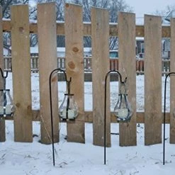 AshmanOnline Ashman Shepherd's 35 Inches Hooks, Black, Set Of 12 Made Of Premium Metal Metal For Hanging Bird Feeders.