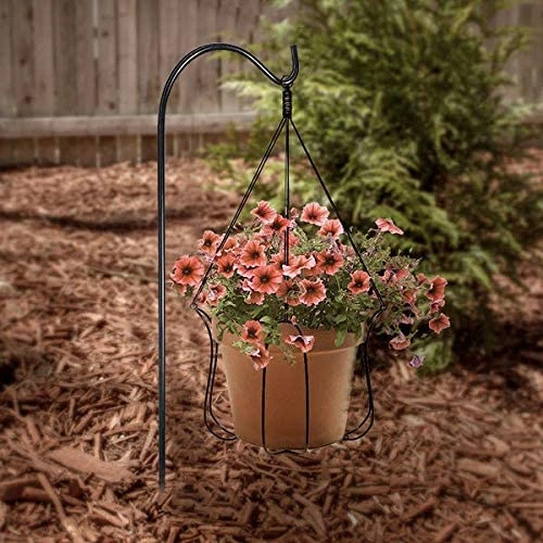 AshmanOnline Ashman 37 Inch 10 MM Shepherd's Hooks, Black, Set Of 12 Made Of Premium Metal For Hanging Bird Feeders, Flower Basket, Christmas Lights. 4 AshmanOnline Ashman 37 Inch 10 MM Shepherd's Hooks, Black, Set Of 12 Made Of Premium Metal For Hanging Bird Feeders, Flower Basket, Christmas Lights.