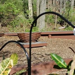 AshmanOnline Ashman Double Span Black Deck Hook, Made Of Premium Metal 46-Inch Length And Ideal For Bird Feeders Deck Hooks