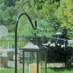 AshmanOnline Ashman Black Shepherd Hook 65 Inch (2 Pack), 12MM Thick, Super Strong, Rust Resistant Shepherd's Hooks