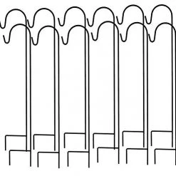 Ashman Products Ashman Shepherd's Hooks, Black, Set Of 1000 Made Of Premium Metal For Hanging Bird Feeders