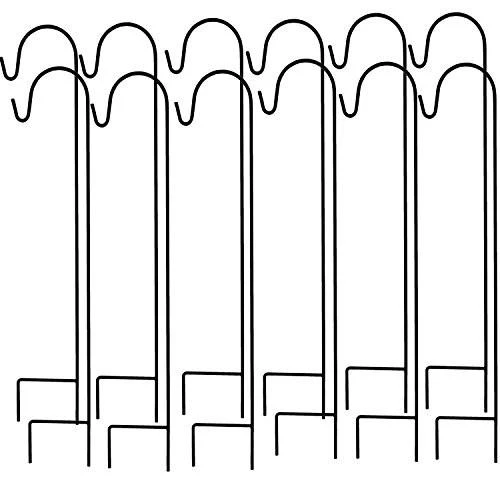 Ashman Products Ashman Shepherd's Hooks, Black, Set Of 1000 Made Of Premium Metal For Hanging Bird Feeders 3 Ashman Products Ashman Shepherd's Hooks, Black, Set Of 1000 Made Of Premium Metal For Hanging Bird Feeders