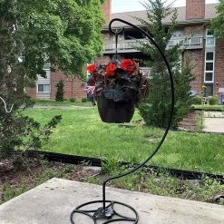 AshmanOnline Ashman Shepherd Hook Stand (2 Pack), Bird Cage Stand, Outdoor And Indoor Flower Basket, Patio Plant And Bird Feed Station Stand