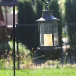 AshmanOnline Ashman Black Shepherd Hook 65 Inch, 1/2 Inch (12MM) Diameter, Super Strong, Rust Resistant Steel Hook For Hanging Plant Baskets, Bird Feeders And More