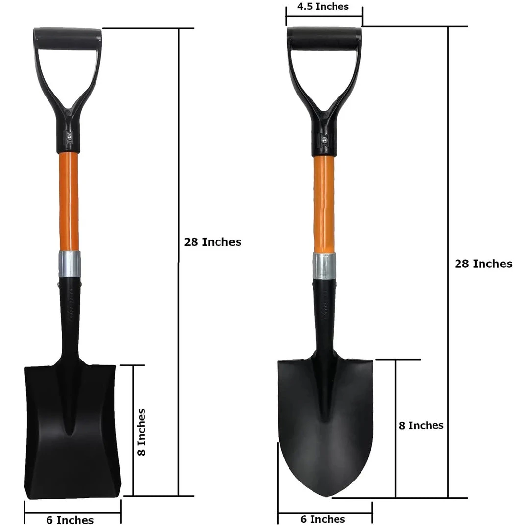 AshmanOnline Ashman 2 Various Assorted Round And Square Shovels (2 Pcs) – 27 Inches In Length With D-Cup Mini Handle Shovels, Sturdy Build And Easy To Use, Firm And Comfortable Durable Handle, Built To Last Garden Tools 7 AshmanOnline Ashman 2 Various Assorted Round And Square Shovels (2 Pcs) – 27 Inches In Length With D-Cup Mini Handle Shovels, Sturdy Build And Easy To Use, Firm And Comfortable Durable Handle, Built To Last Garden Tools