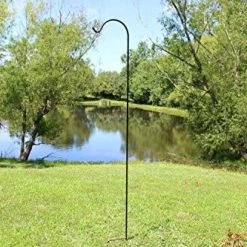 Ashman Garden Decor Ashman Black Shepherd Hook 92 Inch 500 Pack, 15MM Thick, Super Strong, Rust Resistant Steel Hook