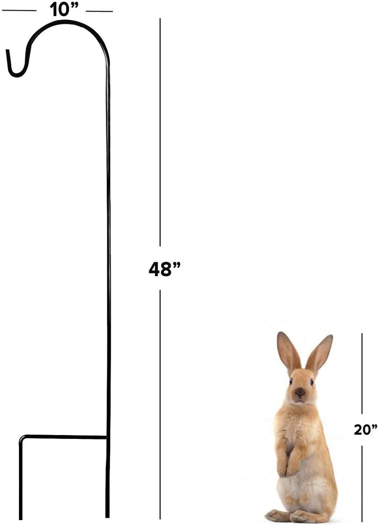 AshmanOnline Shepherd's Hooks Ashman Shepherds Hook 48 Inches Long (2 Pack), 2/5 Inch In Diameter, Super Strong, Rust Resistant Steel Hook 12 AshmanOnline Shepherd's Hooks Ashman Shepherds Hook 48 Inches Long (2 Pack), 2/5 Inch In Diameter, Super Strong, Rust Resistant Steel Hook