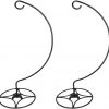 AshmanOnline Ashman Shepherd Hook Stand (2 Pack), Bird Cage Stand, Outdoor And Indoor Flower Basket, Patio Plant And Bird Feed Station Stand