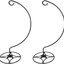 AshmanOnline Ashman Shepherd Hook Stand (2 Pack), Bird Cage Stand, Outdoor And Indoor Flower Basket, Patio Plant And Bird Feed Station Stand