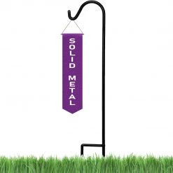 AshmanOnline Ashman Black Shepherd Hook 65 Inch, 1/2 Inch Diameter, Super Strong, Rust Resistant Steel Hook