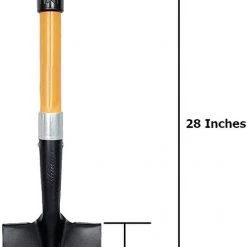 AshmanOnline Ashman Round Shovel (Medium) – (6 Pack) – 27 Inches In Length, Durable Handle, Round Shovel With Comfortable Grip With A Sturdy Blade, Multipurpose Premium Round Point Blade Shovel.