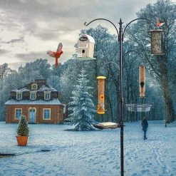 AshmanOnline Premium Bird Feeding Station With 2 Bird Feeders Included For Outside - Multi Feeder Pole Stand Kit With 4 Hangers, Bird Bath And 5 Prong Base For Attracting Wild Birds - 22 Inch Wide X 92 Inch Tall. 16 AshmanOnline Premium Bird Feeding Station With 2 Bird Feeders Included For Outside - Multi Feeder Pole Stand Kit With 4 Hangers, Bird Bath And 5 Prong Base For Attracting Wild Birds - 22 Inch Wide X 92 Inch Tall.