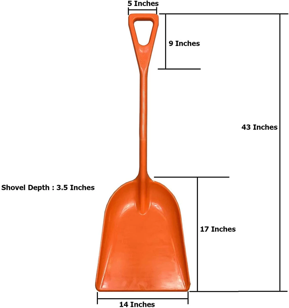 AshmanOnline Ashman Plastic Snow Shovel With Durable Multi-Purpose Snow Plastic Shovel. (6 Pack) 8 AshmanOnline Ashman Plastic Snow Shovel With Durable Multi-Purpose Snow Plastic Shovel. (6 Pack)