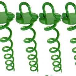 Ashman Products Ashman 16 Inch Spiral Ground Anchor Green Color - 500 Count