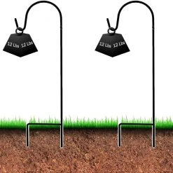 AshmanOnline Ashman 25 Inch Shepherds Hook 2 Pack Shepherd's Hooks