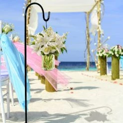 AshmanOnline Ashman Black Shepherd Hook 48 Inch (10 Pack), 2/5 Inch (10 MM) Diameter, Super Strong, Rust Resistant Steel Hook Shepherd's Hooks