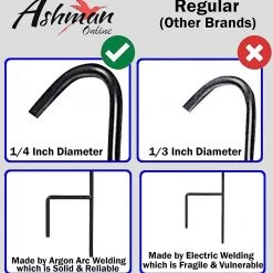 AshmanOnline Ashman 25 Inch Shepherds Hook 2 Pack Shepherd's Hooks