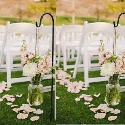 Ashman Products Shepherd's Hooks Ashman Black Shepherd Hook 48 Inch (1000 Count), 10MM Thick, Super Strong, Rust Resistant Steel Hook