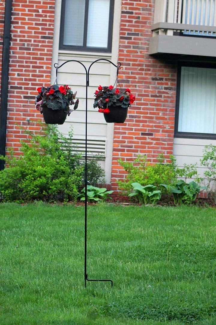 AshmanOnline Shepherd's Hooks Ashman 91 Inch Adjustable Shepherds Hook With Twin Hooks 5/8 Inches Thick, (1 Pack Regular) Super Strong, Rust Resistant Steel Hook. 5 AshmanOnline Shepherd's Hooks Ashman 91 Inch Adjustable Shepherds Hook With Twin Hooks 5/8 Inches Thick, (1 Pack Regular) Super Strong, Rust Resistant Steel Hook.