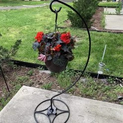 AshmanOnline Ashman Shepherd Hook Stand (2 Pack), Bird Cage Stand, Outdoor And Indoor Flower Basket, Patio Plant And Bird Feed Station Stand