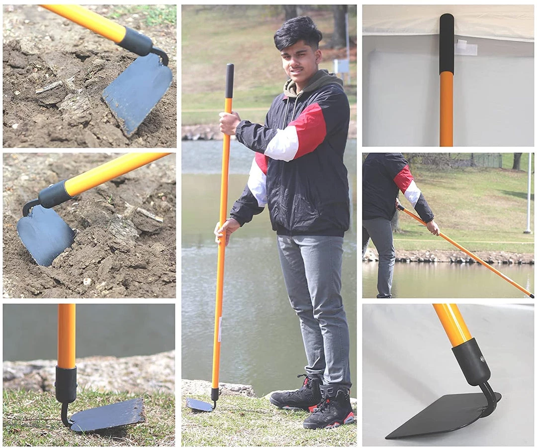 AshmanOnline Ashman Garden Hoe (6 Pack) – Sturdy Hand Tiller – Heavy Duty Blade For Digging, Loosening Soil And Weeding – Equipped With Rubber Grip Handle For A Strong Hold 9 AshmanOnline Ashman Garden Hoe (6 Pack) – Sturdy Hand Tiller – Heavy Duty Blade For Digging, Loosening Soil And Weeding – Equipped With Rubber Grip Handle For A Strong Hold