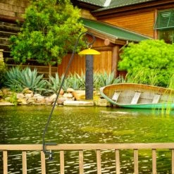 Ashman Garden Decor Ashman Small Deck Hook Small 2 Pack, Double Forged Solid Metal Single Piece Rod, Ideal For Bird Feeders, Plant Hanging Basket Deck Hooks