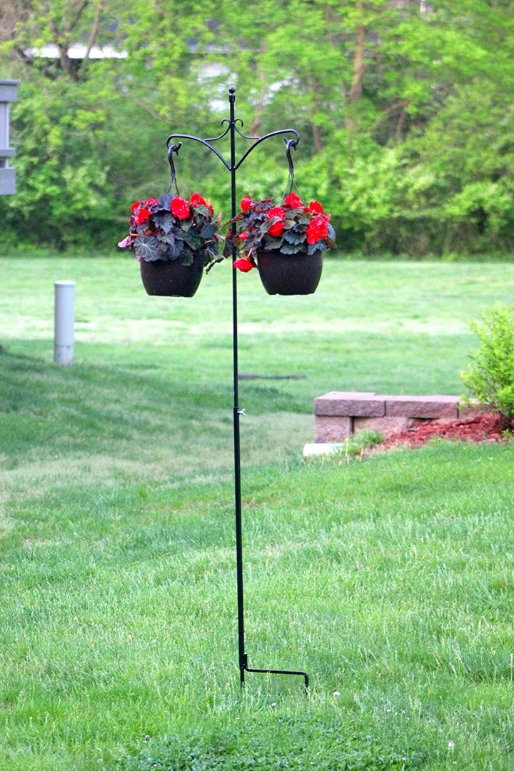 AshmanOnline Shepherd's Hooks Ashman 91 Inch Adjustable Shepherds Hook With Twin Hooks 5/8 Inches Thick, (1 Pack) Super Strong, Rust Resistant Steel Hook. 7 AshmanOnline Shepherd's Hooks Ashman 91 Inch Adjustable Shepherds Hook With Twin Hooks 5/8 Inches Thick, (1 Pack) Super Strong, Rust Resistant Steel Hook.