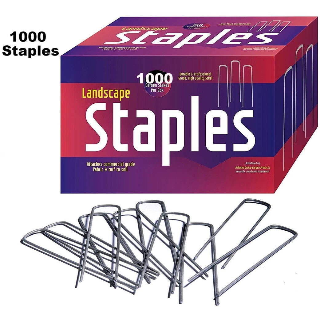 AshmanOnline Ashman 6 Inch Landscape Staples, 1,000 Count 3 AshmanOnline Ashman 6 Inch Landscape Staples, 1,000 Count