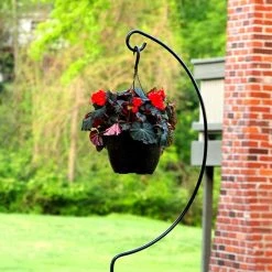 AshmanOnline Ashman Shepherd Hook Stand (2 Pack), Bird Cage Stand, Outdoor And Indoor Flower Basket, Patio Plant And Bird Feed Station Stand